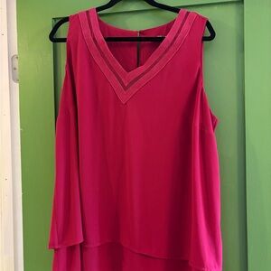 Elegant Pink Sleeveless Top